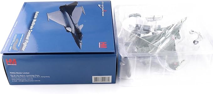Hobby Master | 1:72 Scale Diecast Military Aircraft Replica | Rafale B Opertaion Chammal 104-10, French Air Force, Dec 2015 (with 2 x Scalp Missiles) | Model HA9611