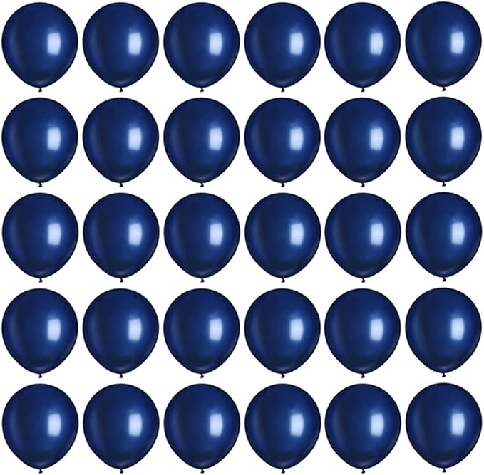 Navy Blue Balloons, 5 inch 100pcs Mini Dark Blue Latex Balloons for Birthday Wedding Baby Shower Decorations (Navy Blue)