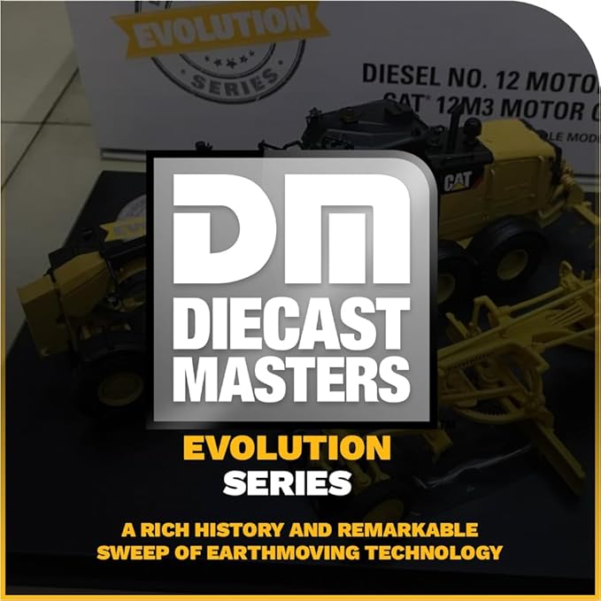 Diecast Masters 1:50 Caterpillar Diesel No. 12 and 12M3 Motor Grader, Evolution Series Cat Truck | Scale Model Collectible Construction Trucks Truck, 85560