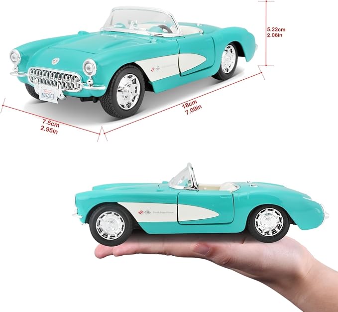 Maisto 1:24 Special Edition 1957 Chevrolet Corvette - Turquoise