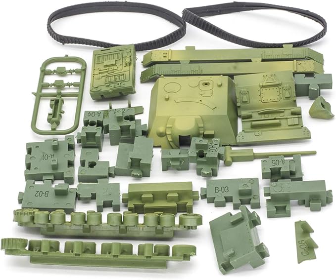 Kvvdi 4 Sets Upgrade 3D Puzzles Plastic Model Toy Tank Kit for Adults, Military Tiger Tank, Premium Scale Model Tanks Kits Collection