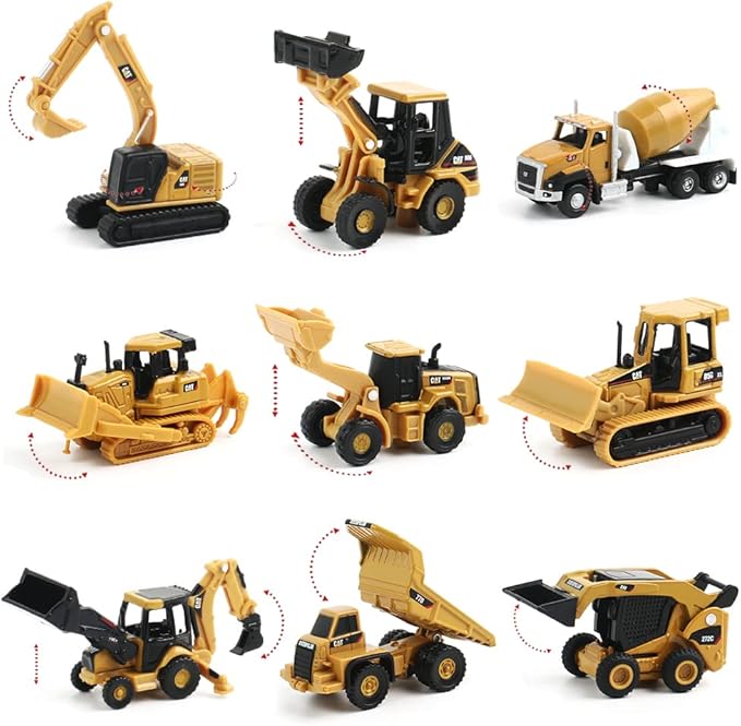 EROCK 1:160 N Scale Alloy Construction Vehicles - 1 Pcs, Die Cast Mini Construction Truck Toys, Engineering Vehicle Model for N Scale Railroad, Train Set, Collection, Age 8+