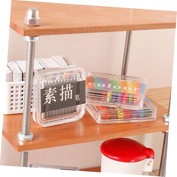SOPOTUTU Miniature Crayons for Dollhouse Decoration of Colorful Sketch Pencils for Boys and Girls Landscape Layouts and Mini House Crafts and Art Tools