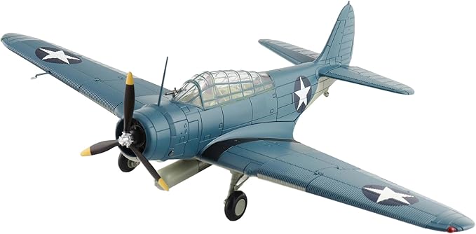 Hobby Master | 1:72 Scale Diecast Military Aircraft Replica | TBD-1 Devastator Battle of Midway Black 1, Lt Cdr EE Lindsey, VT-6, USS Enterprise, 4th June 1942 | Model SM8012