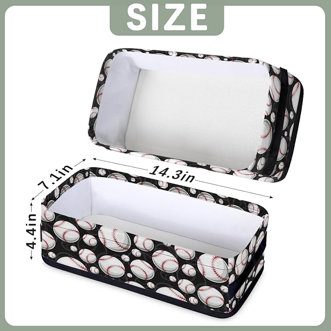 Sports Baseball Bathroom Storage Baskets Waterproof Bathroom Counter Organizer Decorative Toilet Paper Storage Basket for Organizing for Bathroom Living Room Decor