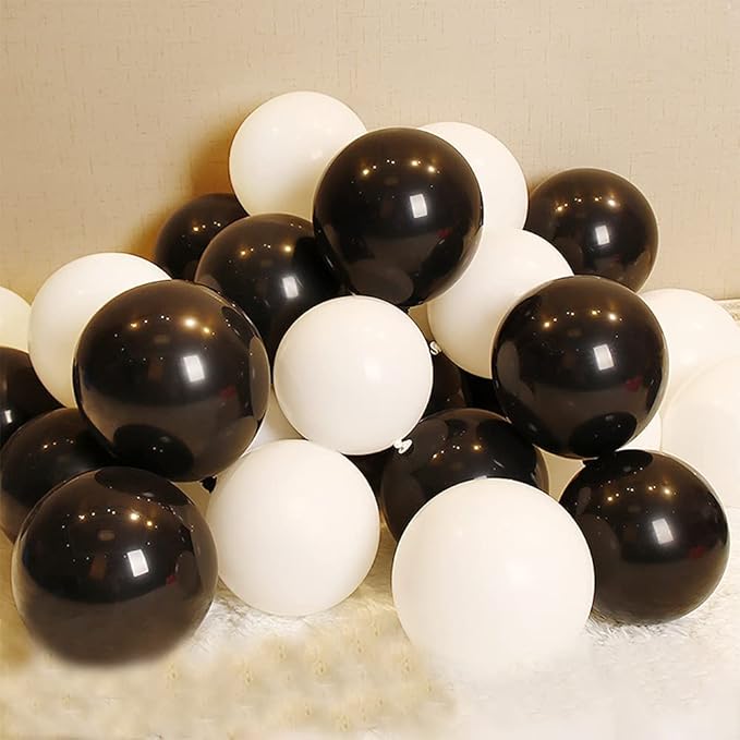 5 inch Black Party Balloons, 100 pcs Mini Thick Latex Balloons for Birthday Wedding Baby Shower Decorations(Black)