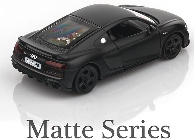 1/36 Scale Audi R8 Diecast Model Cars,Pull Back Vehicles Toy Cars,Cars Gifts for Boys Girls (Matte)