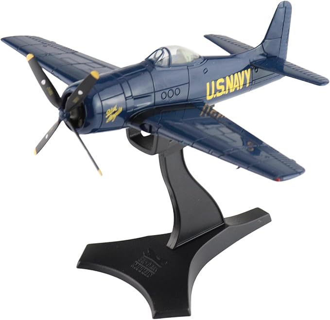 Hobby Master | 1:72 Scale Diecast Military Aircraft Replica | F8F-1B Blue Angels US Navy, 1946 Season (with Decals for 1 to 5 Airplanes) | Model SM1012