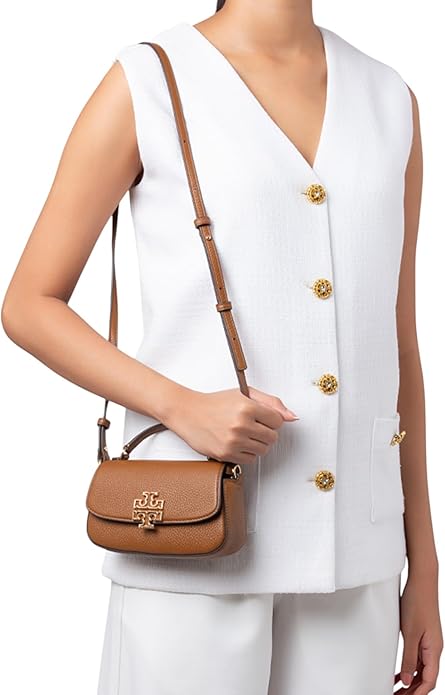 Tory Burch Britten Mini Top Handle Leather Crossbody Bag