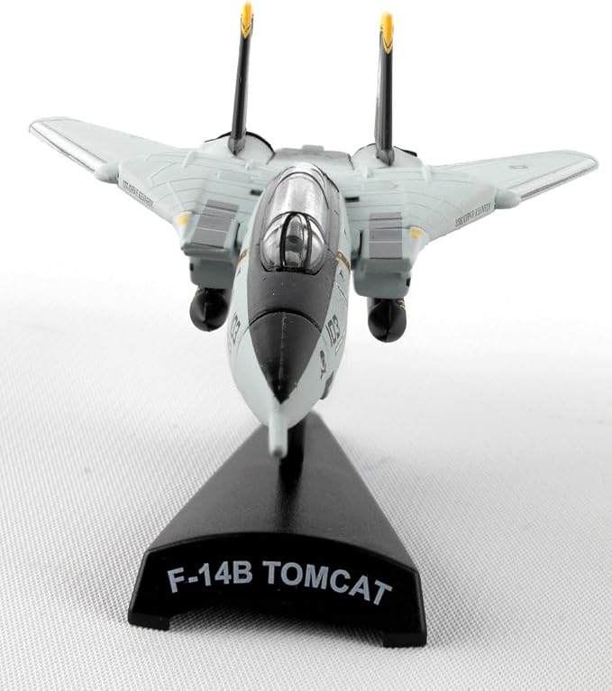Daron F-14 Tomcat Jolly Rogers Die-Cast Model – 1:160 Scale Supersonic Fighter Jet Replica, VFA-103 Squadron, Highly Detailed, 4.75” Length x 2.875” Wingspan, Adult Collectible Ages 14+