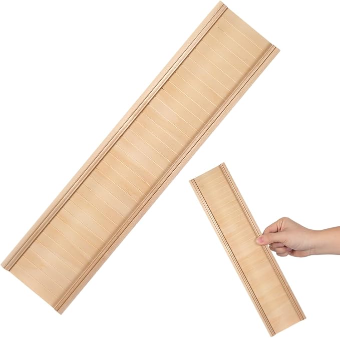 Miniature Dollhouse Wainscoting Panels: 1:12 Scale Wooden Dollhouse Trims for Accessories Creative DIY Projects