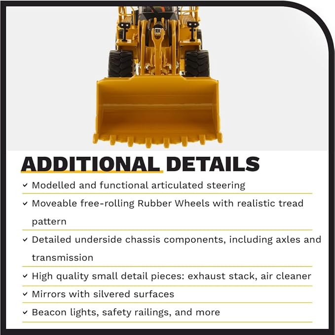 Diecast Masters Caterpillar 988K Wheel Loader High Line Series Vehicle