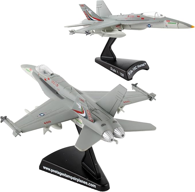 Daron Worldwide Trading F/A-18C VFA131 Wildcats Vehicle,Silver