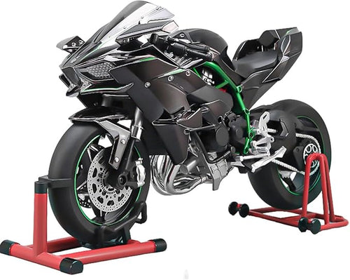 1/6 Scale Alloy Dynamic Motorcycle Model with Ignition System and Smoke Spray, Die-cast Motorcycle Gift for Adult Collectors & Enthusiasts