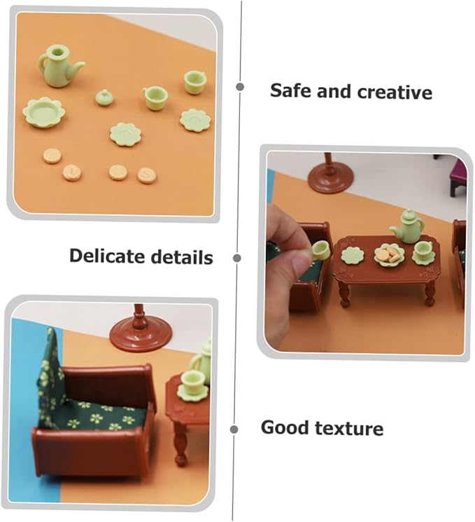 Kisangel 1set Realistic Miniature Dollhouse Furniture Decorative Mini House Accessories for Crafts and Projects and Stylish Mini Decor for Home Landscaping and Doll Scenes