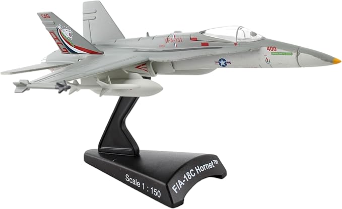 Daron Worldwide Trading F/A-18C VFA131 Wildcats Vehicle,Silver