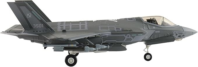 Hobby Master | 1:72 Scale Diecast Military Aircraft Replica | F-35A Husarz 3501, Polish Air Force, 2024 (w/Painted RAM Panels) | Model HA4444