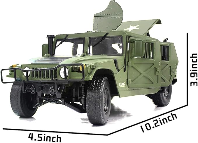 fisca 1/18 Scale Model Car Metal Diecast Military Armored Vehicle Battlefield Truck