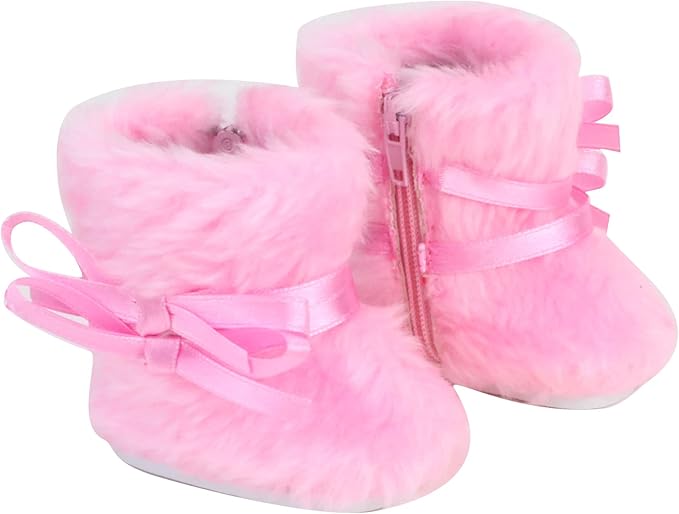 Sophia's Winter Coat, Hat and Boots Set for 15'' Dolls, Light Pink