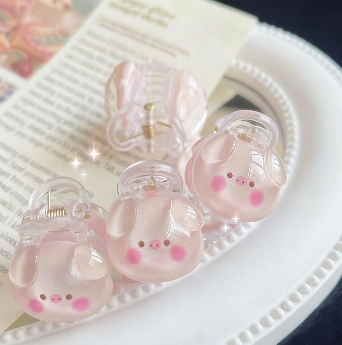 30PCS Cute Hair Clip Blind Bags, Random Cartoon Animal Fruit Mini Hair Claws Surprise Blind Box, Cute Daily Styling Hair Clip, Adorable Hair Accessories for Girls Kids ﻿ ﻿