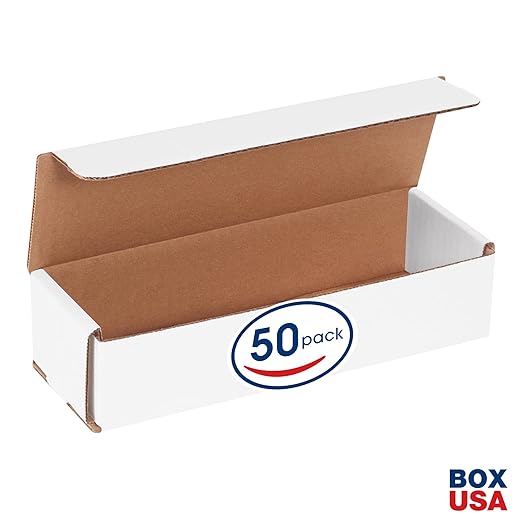 Box USA BM932 9"L x 3"W x 2"H, White (Pack of 50)