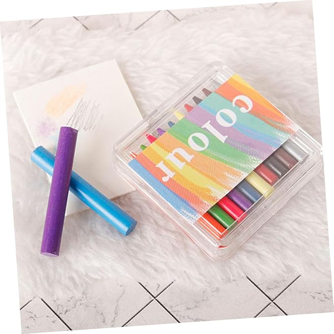 SOPOTUTU Miniature Crayons for Dollhouse Decoration of Colorful Sketch Pencils for Boys and Girls Landscape Layouts and Mini House Crafts and Art Tools