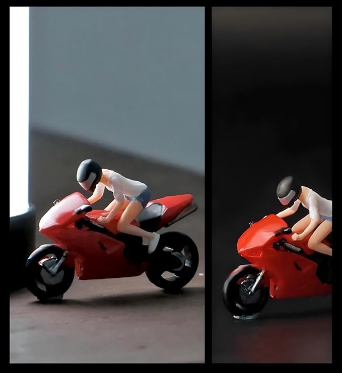 1:64 Scale Hand-Painted Resin Female Racer Figure （Locomotives are not Included）- HO Compatible Diorama Model for Train Scenes, Architectural Displays, Collectors & Hobbyists