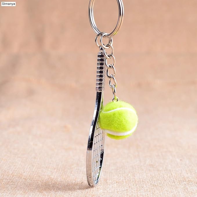 COSTOYFUN Mini Cute Soccer Keychain Bowling Tennis Baseball Keychain for Men Women Boys Girls Gift