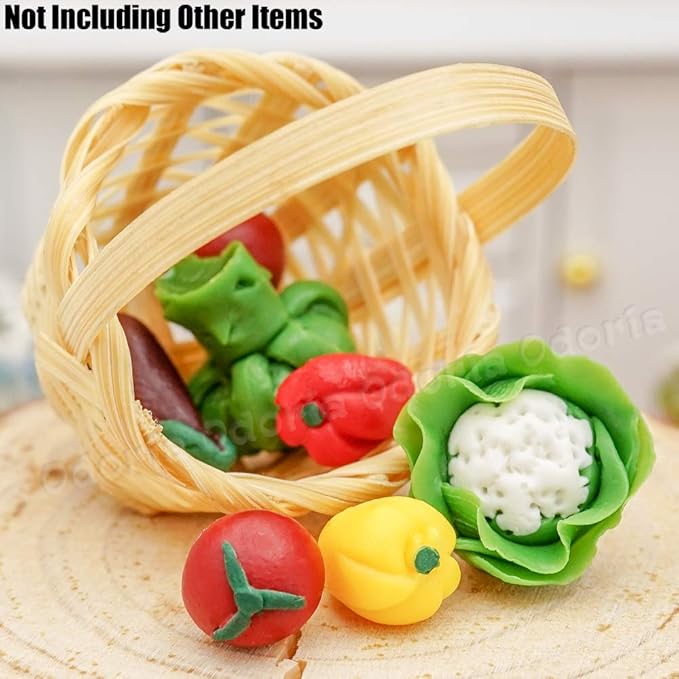 Odoria 1/12 Miniature Fruits and Vegetables Dollhouse Decoration Accessories