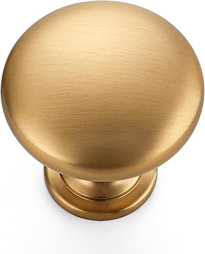 Ravinte 1 Pack Champagne Bronze Round Zinc Cabinet Knobs for Kitchen Bathroom Closet Dresser Cabinets