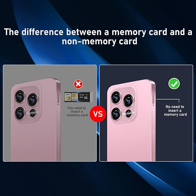 JQAKP 16PROMA X 5G Phone,Smartphone Unlocked Cell Phone 16GB+512GB/6.99“ HD Screen Display/68MP+108MP Camera/7000 mAh, Dual SIM Card/Face Unlock/Fingerprint Button Unlock (Pink)