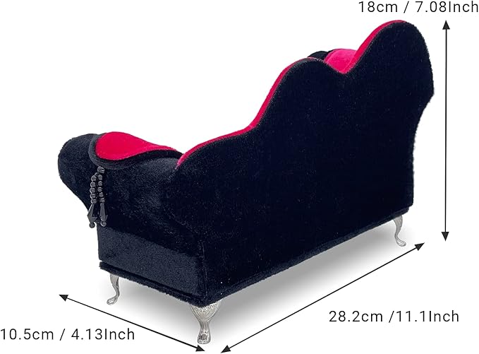 Yikko 1/6 Sofa Cushions for Dollhouse Living Room or Bedroom Decor, 12inch Dolls Accessories, Furniture for Blythe-Doll, Gift for Women Jewelry Box(A57-307H)