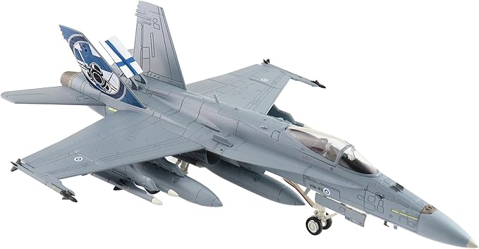 Hobby Master | 1:72 Scale Diecast Military Aircraft Replica | F:A-18C Finnish Ari Force RIAT 2023" HN-411, Finnish Air Force, RAF Fairford, July 2023 | Model HA3582