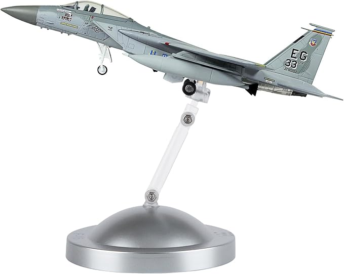 HANGHANG 1/100 Scale F-15 Eagle Fighter Attack Plane Metal Fighter Military Model Fairchild Republic Diecast Plane Model for Commemorate Collection or Gift