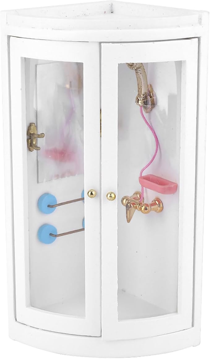 Miniature Wooden Shower Room Miniature Furniture Doll House Asseccories Doll House Furniture for Dollhouse