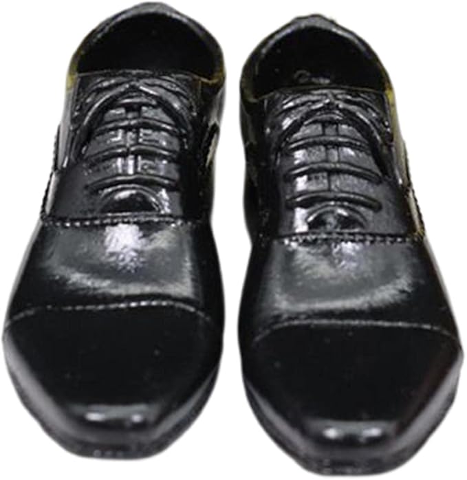 DYNWAVE Mini Men Shoes Lace up Shoes Dolls House Accessory Wearable Model Easy to Wear Fashion for 1:6 Doll Decorations Dolls House Ornament