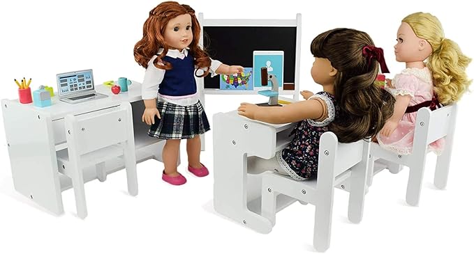 Playtime by Eimmie 18 Inch Doll Furniture (Complete Classroom Set)