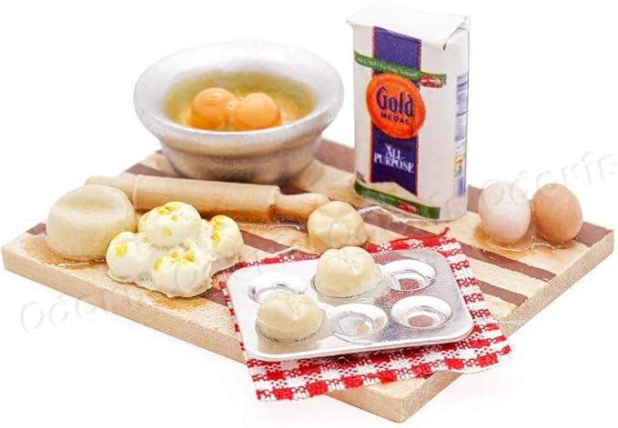 Odoria 1/12 Miniature Baking Set Pastries Dollhouse Kitchen Accessories