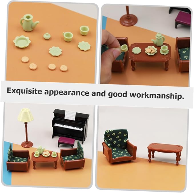 Kisangel 1set Realistic Miniature Dollhouse Furniture Decorative Mini House Accessories for Crafts and Projects and Stylish Mini Decor for Home Landscaping and Doll Scenes