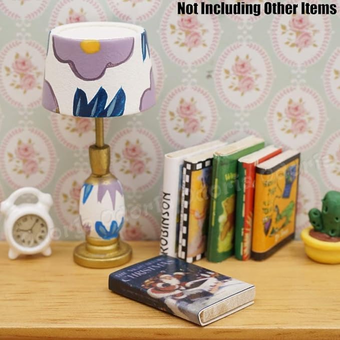 Odoria 1/12 Miniature Books 6Pcs Dollhouse Decoration Accessories