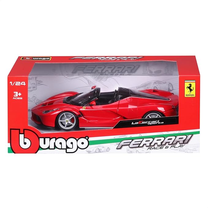 Bburago 1:24 Scale Race & Play Ferrari LaFerrari Aperta Die Cast Vehicle