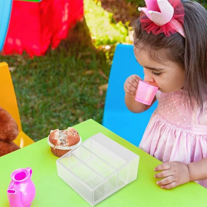 ibasenice 1 12 Scale Miniature Cake Display Cabinet for Dollhouse Bakery Furniture with Sliding Door Plastic Toy Furniture Kitchen Accessory 5.24 X 5.12 X 2.6 Inches