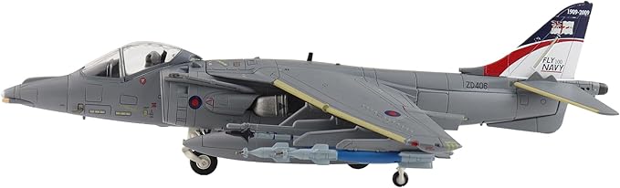Hobby Master | 1:72 Scale Diecast Military Aircraft Replica | Harrier GR.9 ZD406, Royal Navy Strike Wing, RAF Station Cottesmore, 2009 | Model HA2652