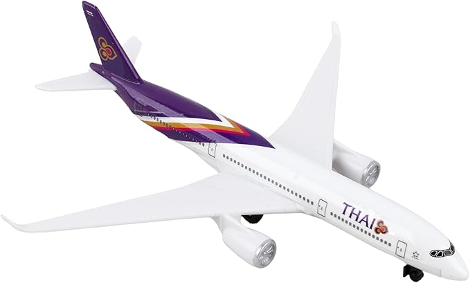 Daron Toy Airplane – Thai Airways Single Plane – Die-Cast Metal Model Airplane Toy with Plastic Parts & Authentic Livery for Kids Ages 3+