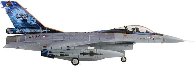 Hobby Master | 1:72 Scale Diecast Military Aircraft Replica | F-16AM J-197, RNLAF, 2024 "Final Flight | Model HA38054