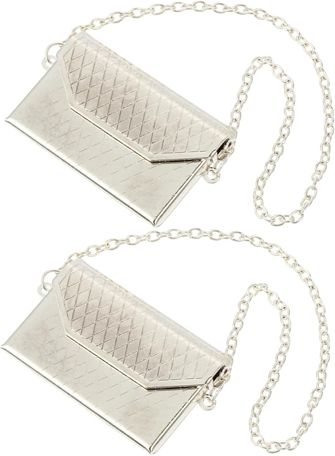 Toyvian 2pcs Dollhouse Metal Bag Doll Handbags Miniature Handbag Mini Metal Handbag Mini Doll House Model Accessories Handbag Bjd Dollhouse Bag Ladies Wallet Little Things Backpack Miss