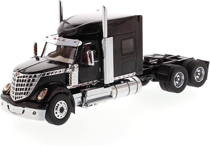 International Lonestar Sleeper Cab Truck Tractor Black 1/50 Diecast Model by Diecast Masters 71023