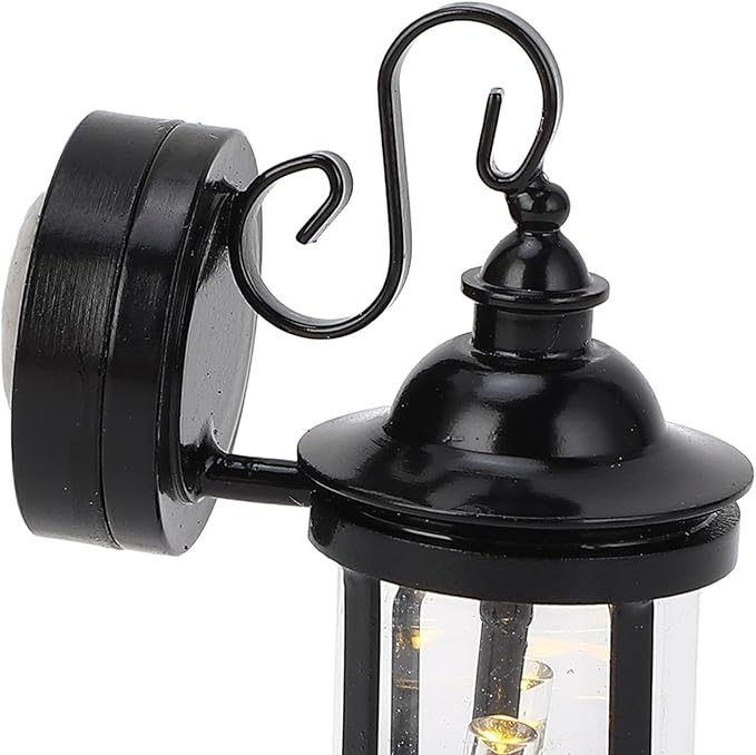 Dollhouse LED Wall Sconces, 1: 12 Scale Dollhouse Miniature LED Wall Light Lamp, Vintage Mini Wall Sconces for DIY Dollhouse Living Room, Dollhouse Landscape Decorations
