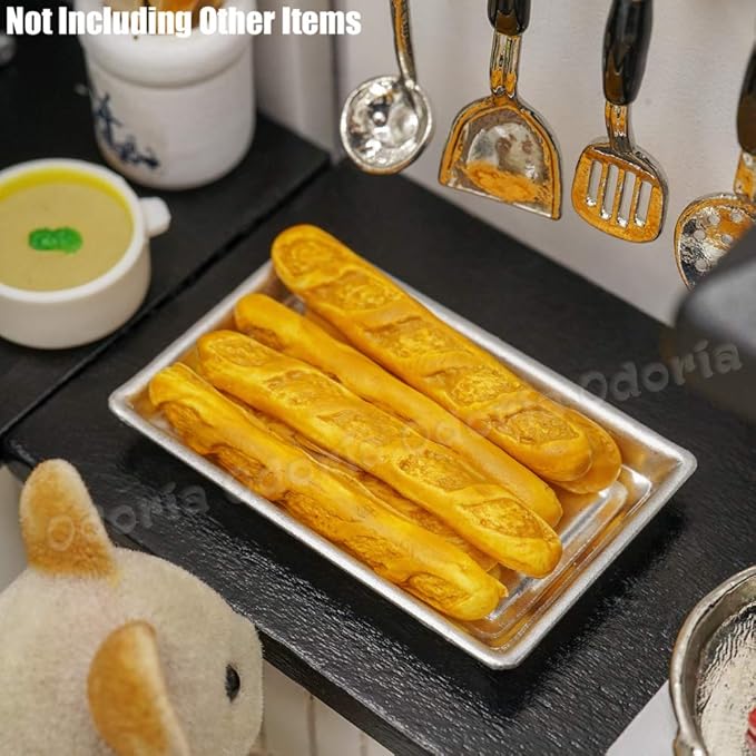 Odoria 1/12 Miniature Bread Baguettes Dollhouse Decoration Accessories