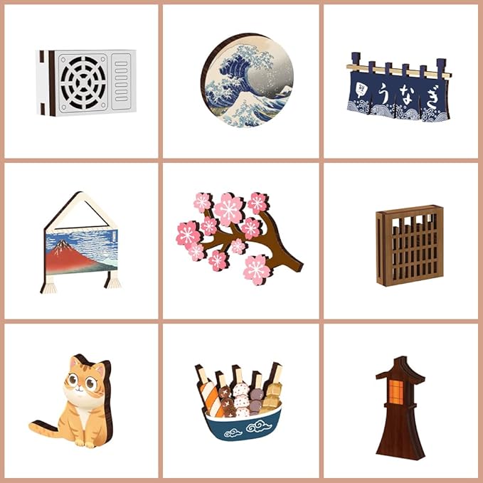CUTEBEE Book Nook Kit - DIY Miniature House Japanese Sakura Dollhouse Kit for Adults, Booknook Tiny House Bookshelf Decor 3D Wooden Puzzle, Gifts for Family, Friends (Under The Sakura Tree)